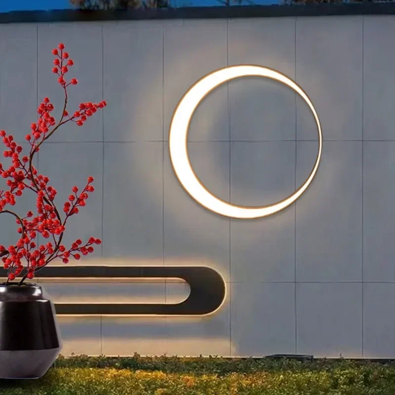 Foyer Lighting Wall Decor - Lampu Dinding Bulan Tahan Air Luar