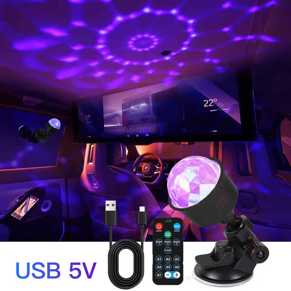 Lighting Effect Home Decor - Lampu Bola Disko LED Aktif Suara