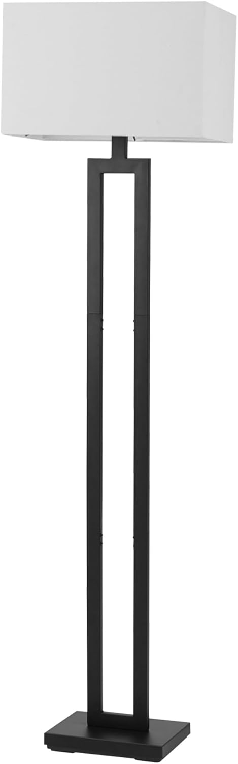 Geometric Lamp Shade - Lampu Lantai 58 inci, Finishing Hitam