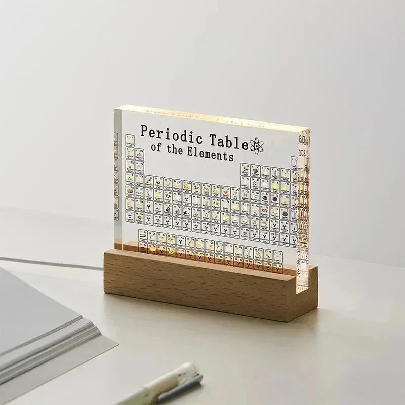 Elements Lighting Decor - Cetakan Akrilik Tabel Periodik Mendeleev dengan