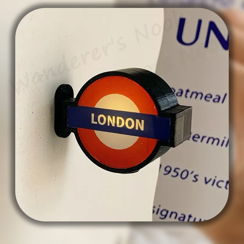 Decor Lighting Uk - Magnet Kulkas Lampu LED London Underground