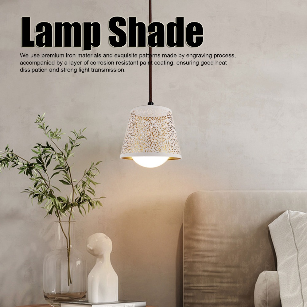 Geometric Lamp Shade - Kap Lampu Besi Sederhana Pola Geometris