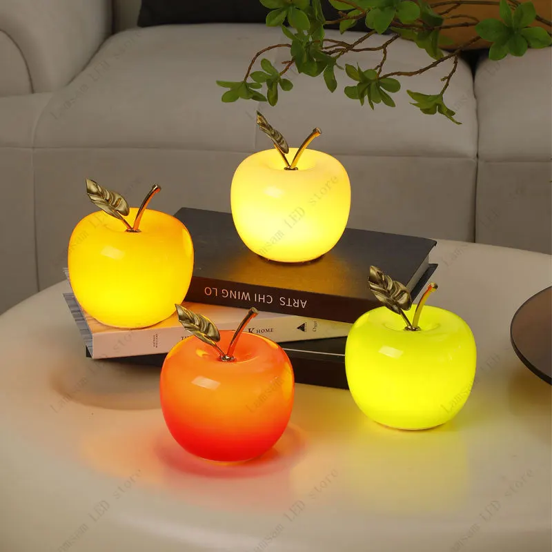 Decor Lighting Cy - Lampu Meja LED Bentuk Apel Bertenaga
