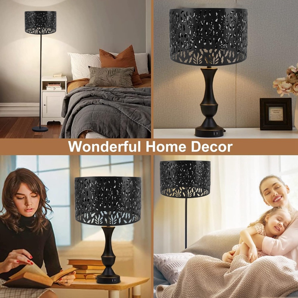 Geometric Lamp Shade - Kap Lampu Besi Sederhana Pola Geometris