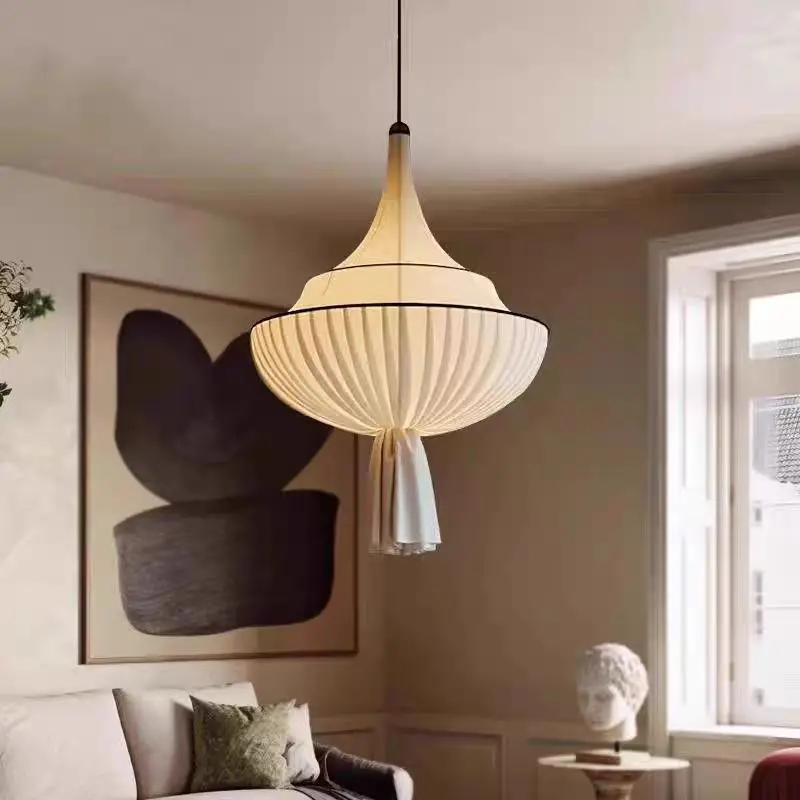 Japanese Lighting Decor - Lampu Gantung Kain Retro Jepang Wabi