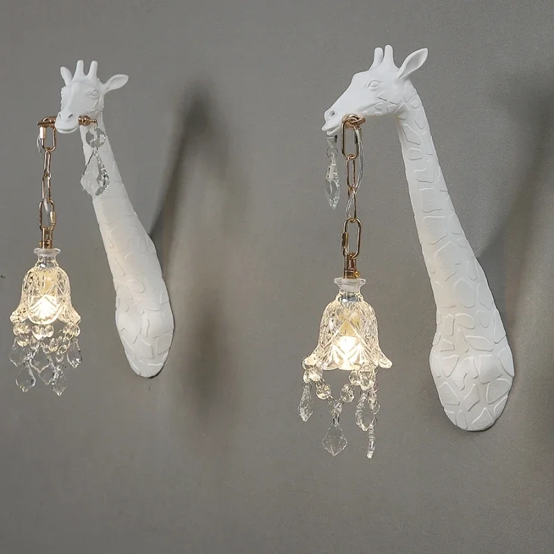 Foyer Lighting Wall Decor - Lampu Dinding LED Jerapah Resin Baru