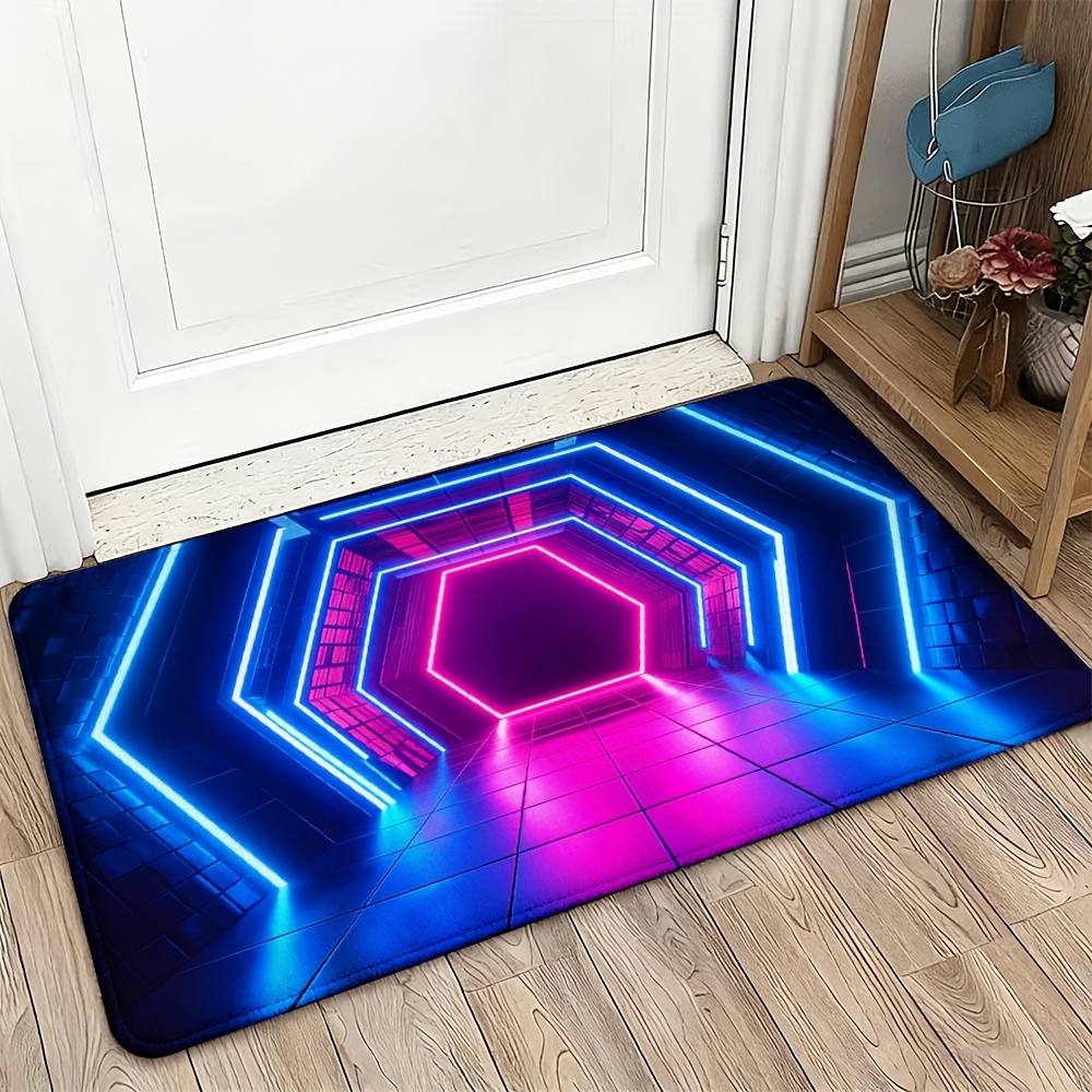 Lighting Effect Home Decor - Keset Efek Cahaya Neon Cyberpunk, Karpet