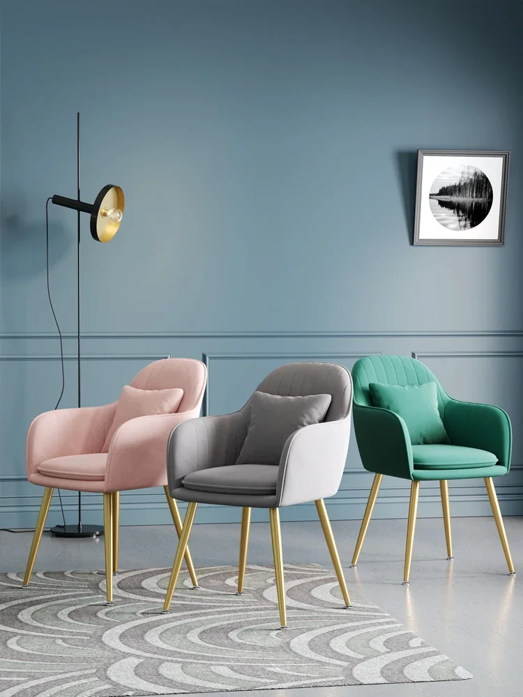 Kursi Makan Logam Suede Mewah  - Decor Lighting Cy ulasan dan harga