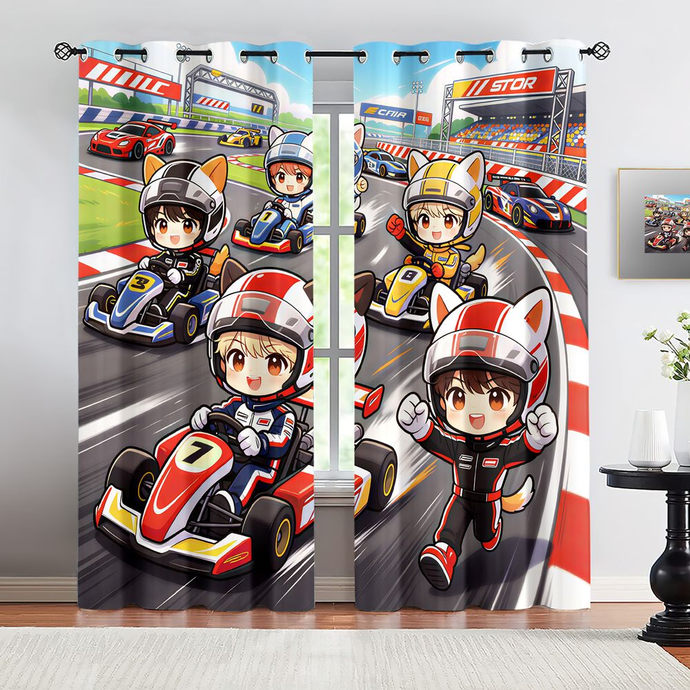 Tirai Cetak Digital Kartun Bal - Decor Kart Lighting ulasan dan harga