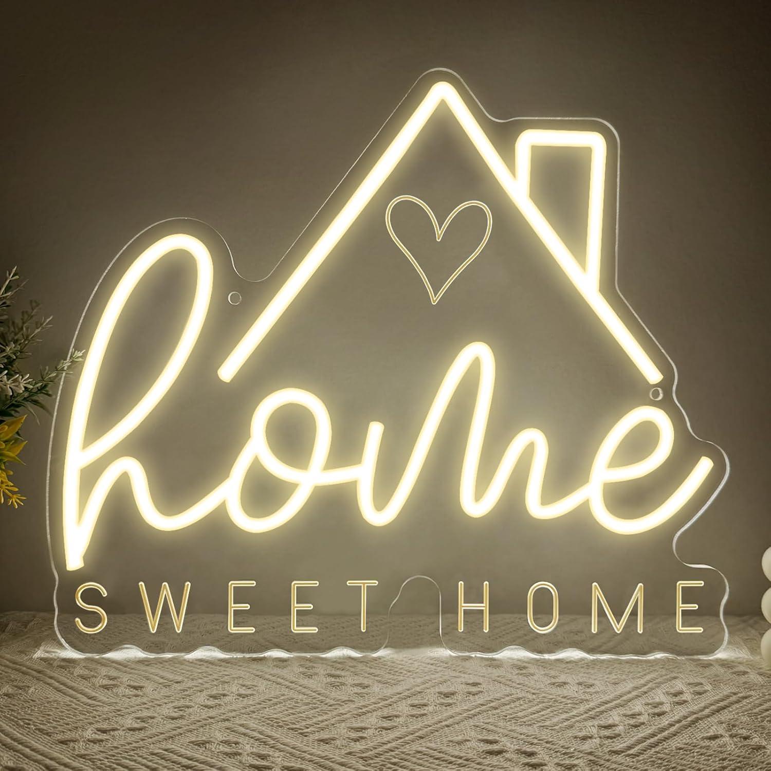 Lampu LED Neon Sweet Home USB  - Lighting Decor For Living Room ulasan dan harga