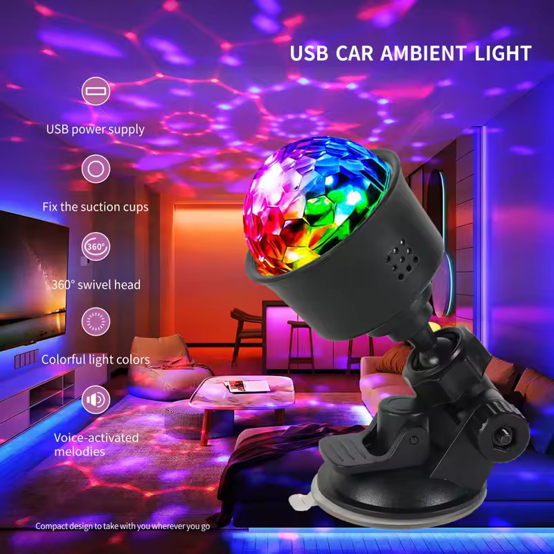 Lampu Bola Disko LED Aktif Sua - Lighting Effect Home Decor ulasan dan harga