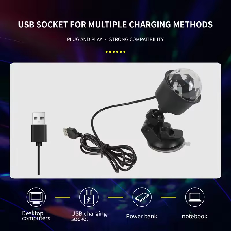 Lampu Bola Disko LED Aktif Sua - Lighting Effect Home Decor ulasan dan harga