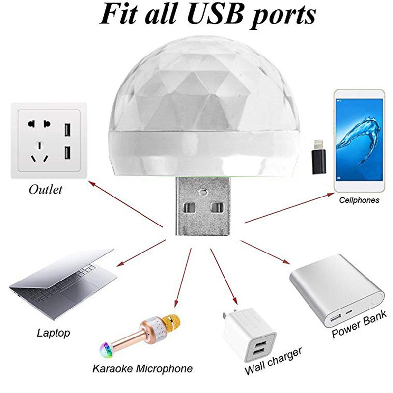 Lampu Panggung Disko Mini USB  - Lighting Effect Home Decor ulasan dan harga