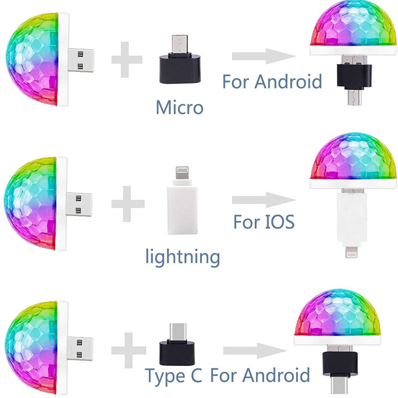Lampu Panggung Disko Mini USB  - Lighting Effect Home Decor ulasan dan harga