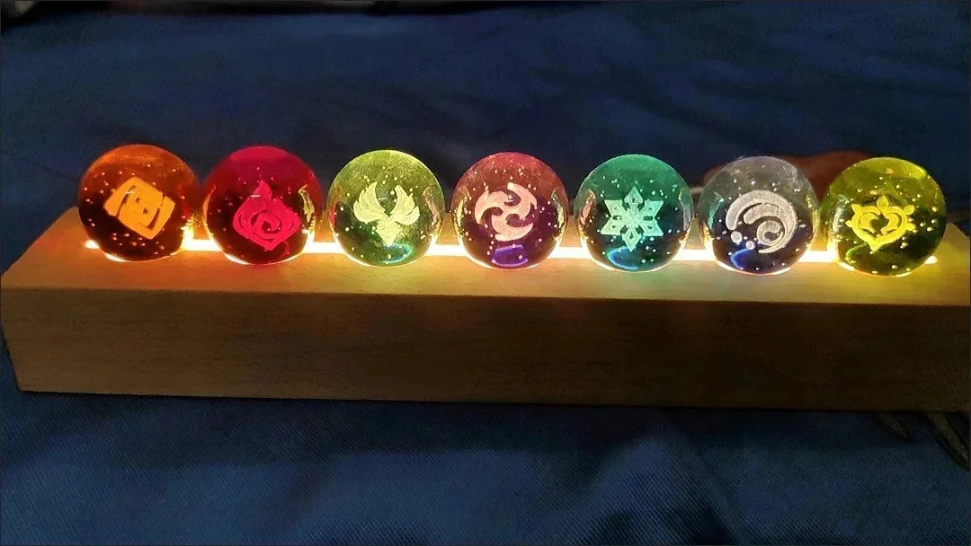 Lampu Malam Figur Bola Kristal - Elements Lighting Decor ulasan dan harga