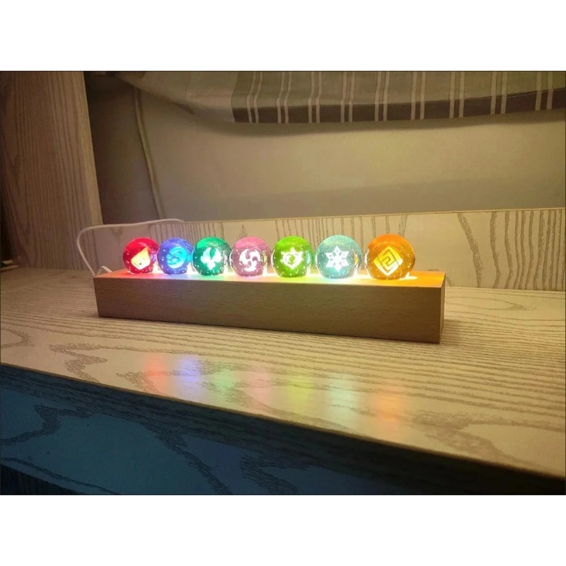 Lampu Malam Figur Bola Kristal - Elements Lighting Decor ulasan dan harga