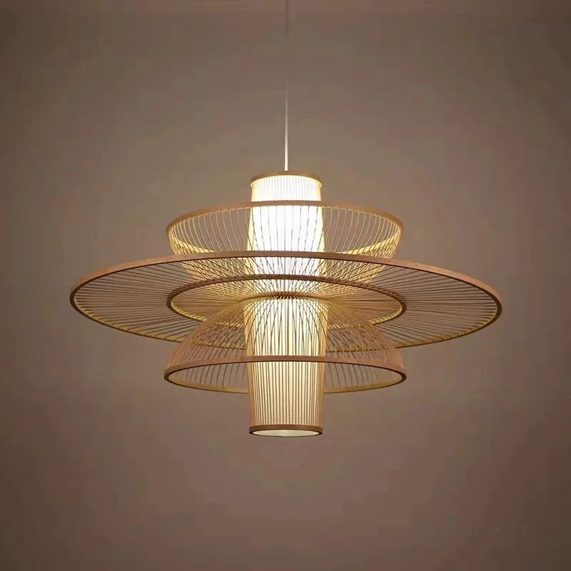 Lampu Gantung Seni Rotan Tenun - Japanese Lighting Decor ulasan dan harga