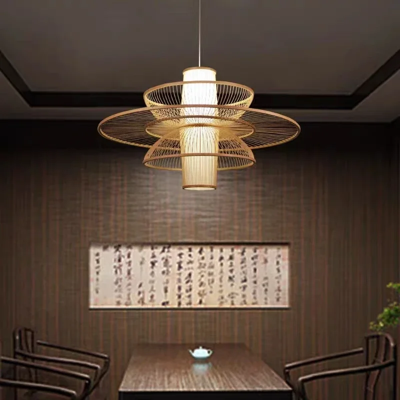 Lampu Gantung Seni Rotan Tenun - Japanese Lighting Decor ulasan dan harga