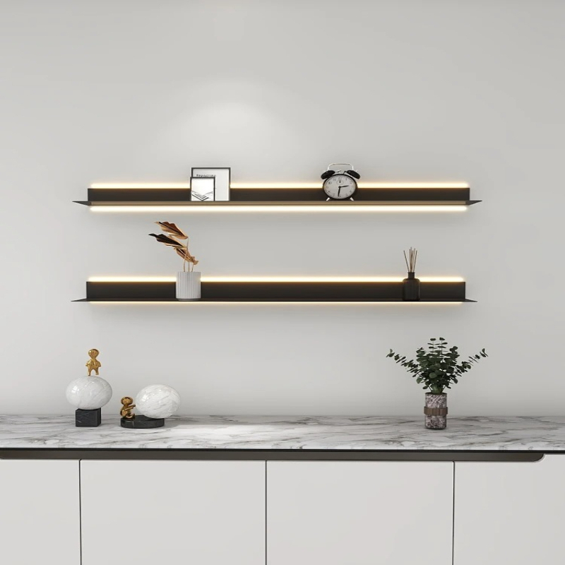 ‌ Rak Dinding Logam Berlampu L - Lighting Metal Wall Decor ulasan dan harga