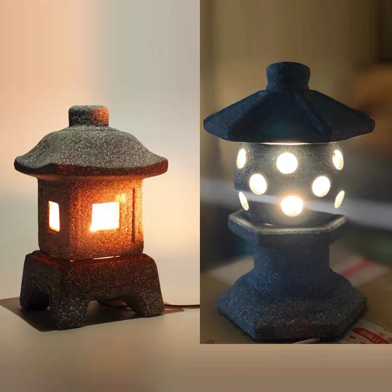 Lampu Batu Imitasi Keramik Gay - Japanese Lighting Decor ulasan dan harga