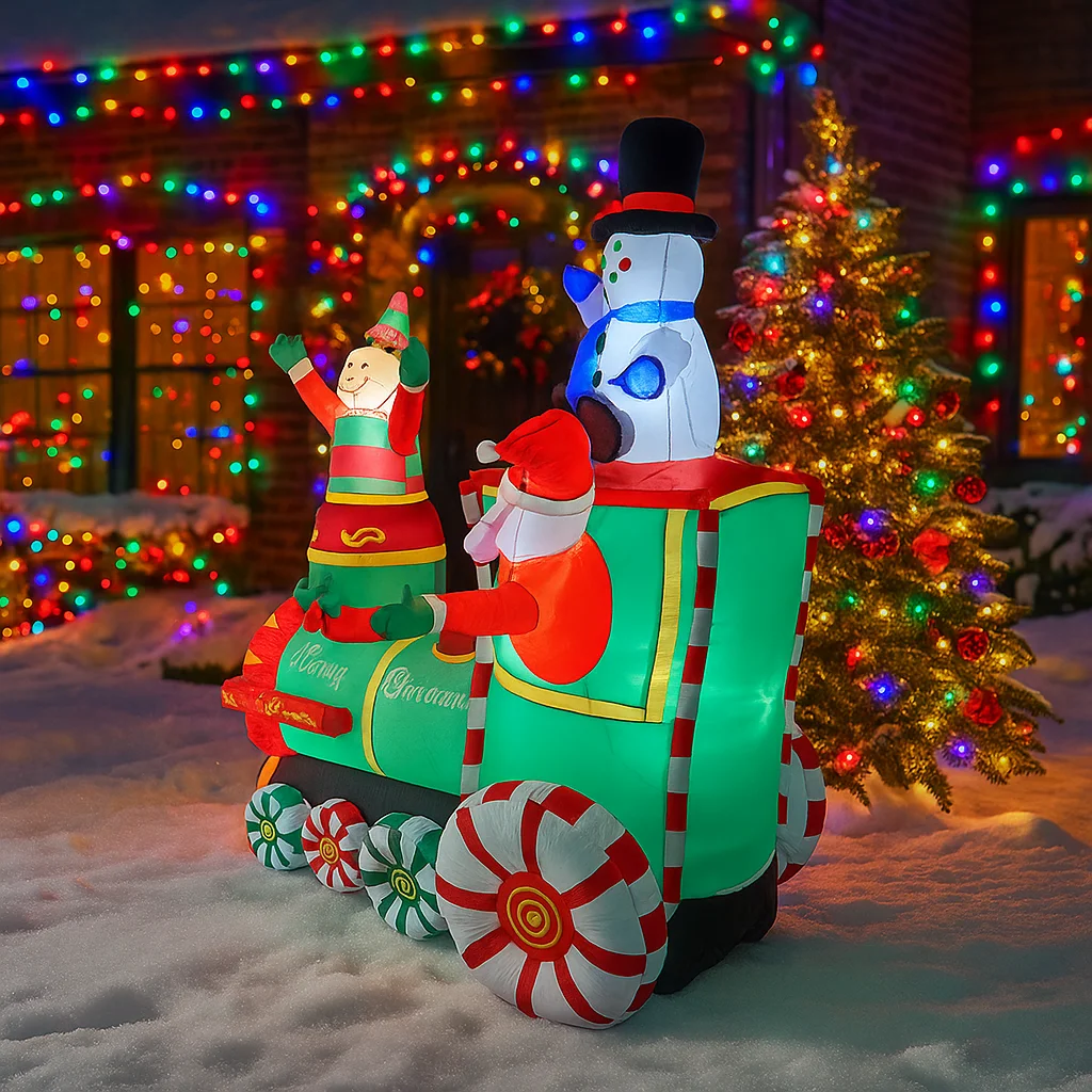 1.8M/5.9FT Kereta Santa Claus  - Santa'S Elves Holiday Lighting & Decor Llc ulasan dan harga