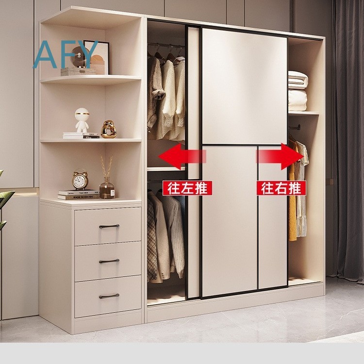 Lemari Pakaian Kayu Solid Prem - Muji Home Storage ulasan dan harga