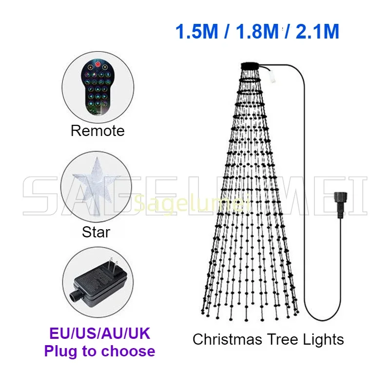 Lampu Natal RGBIC 400LED Lampu - Decor Lighting Uk ulasan dan harga