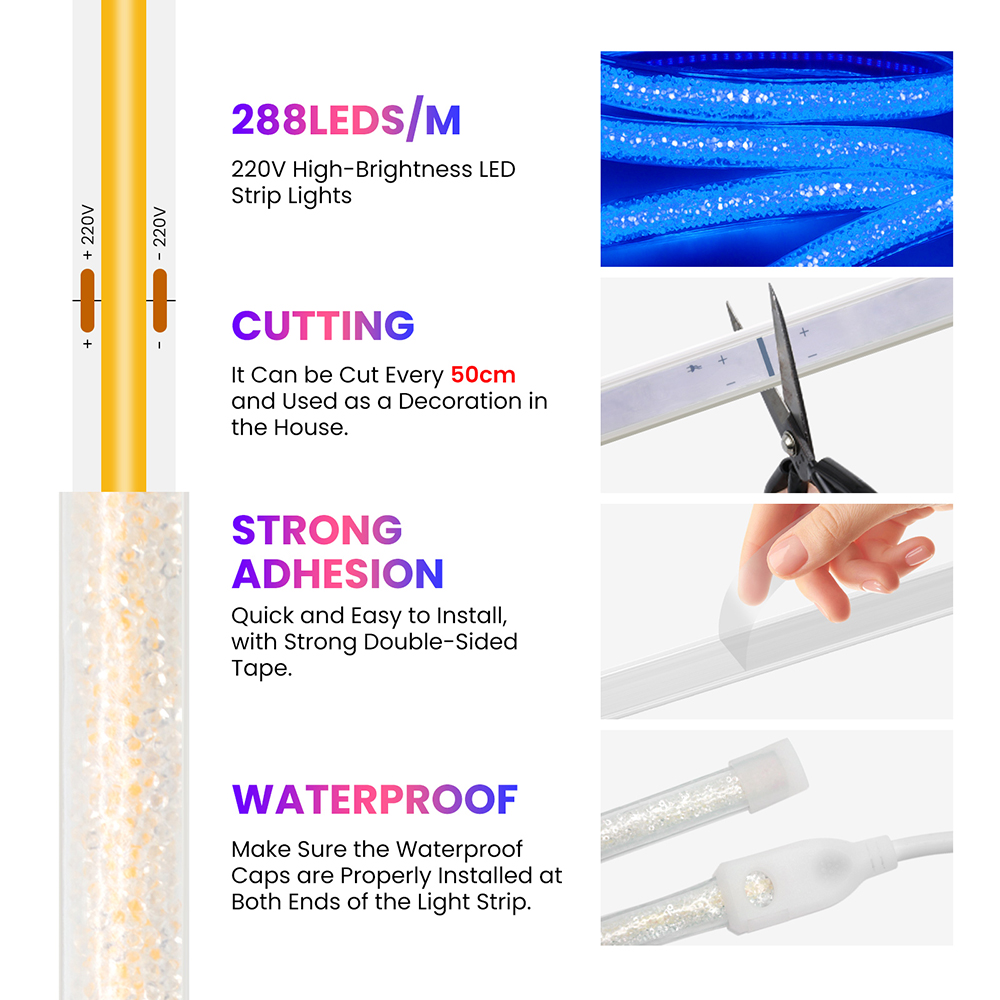 Lampu Neon Strip Tipe Kristal  - Decor Lighting Uk ulasan dan harga