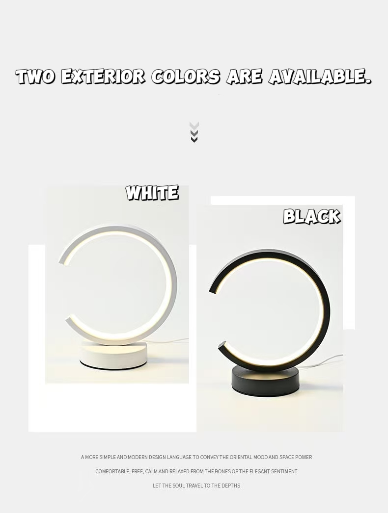 Lampu Meja Cincin Sederhana LE - Lighting Decor For Living Room ulasan dan harga