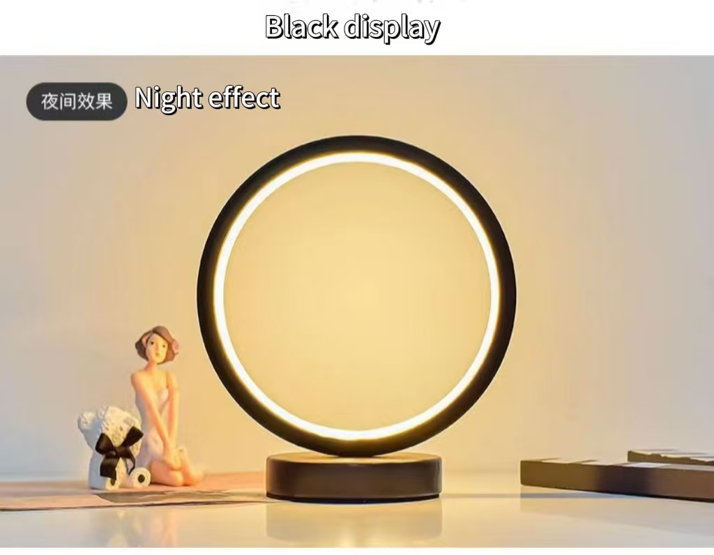 Lampu Meja Cincin Sederhana LE - Lighting Decor For Living Room ulasan dan harga
