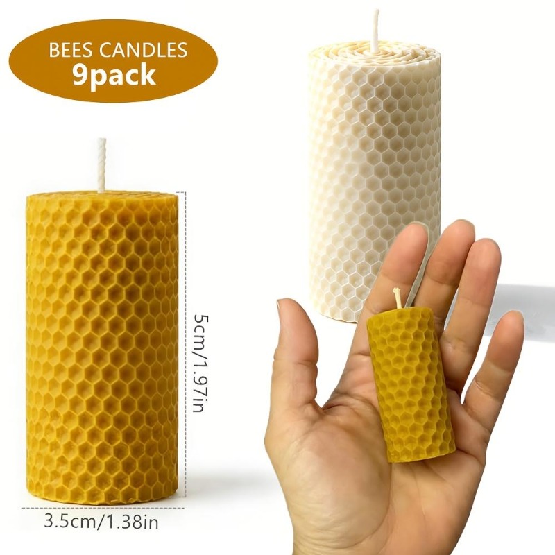 Set 9 buah lilin lebah asli bu - Lighting Decoration For Wedding ulasan dan harga