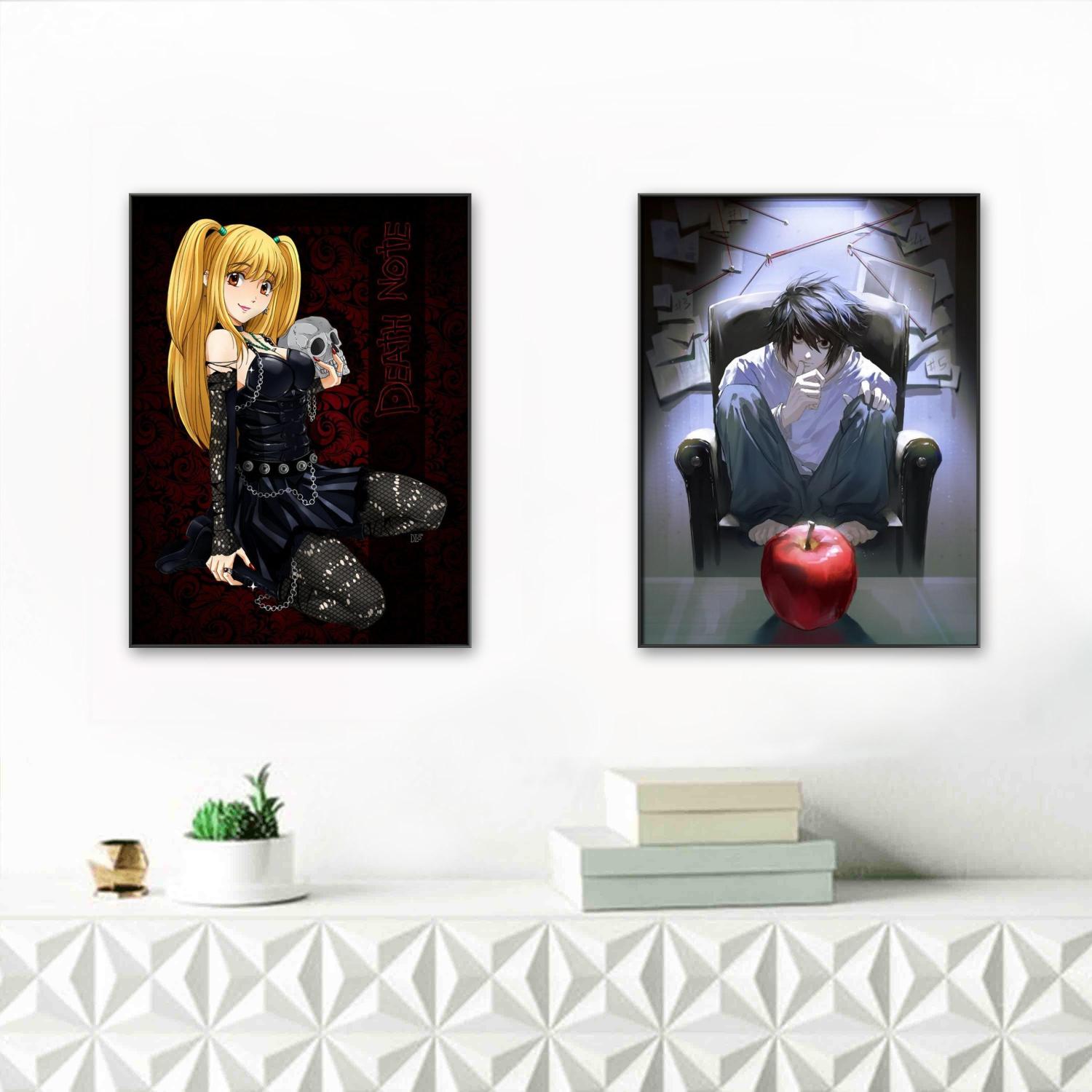 DEATH NOTE DIY Lukisan Berlian - Japanese Lighting Decor ulasan dan harga