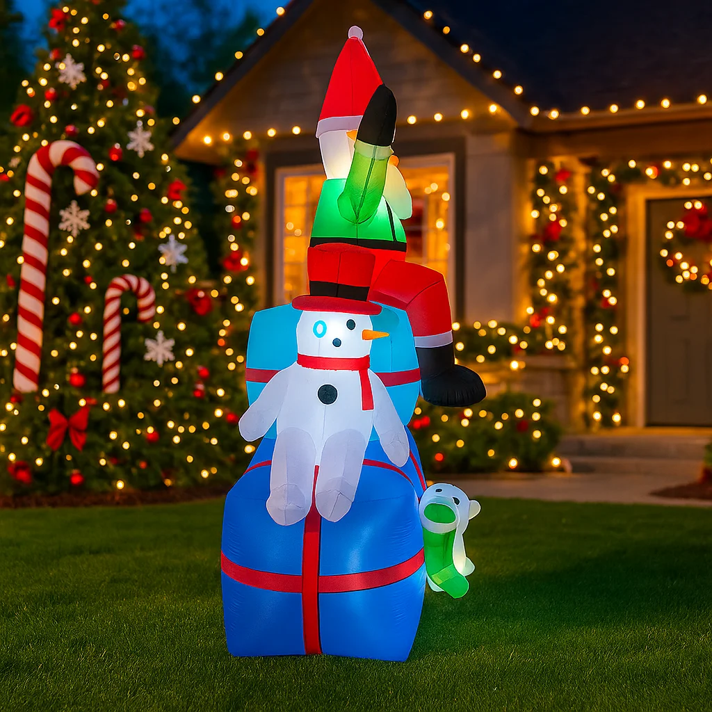 Model Tiup Natal Manusia Salju - Santa'S Elves Holiday Lighting & Decor Llc ulasan dan harga
