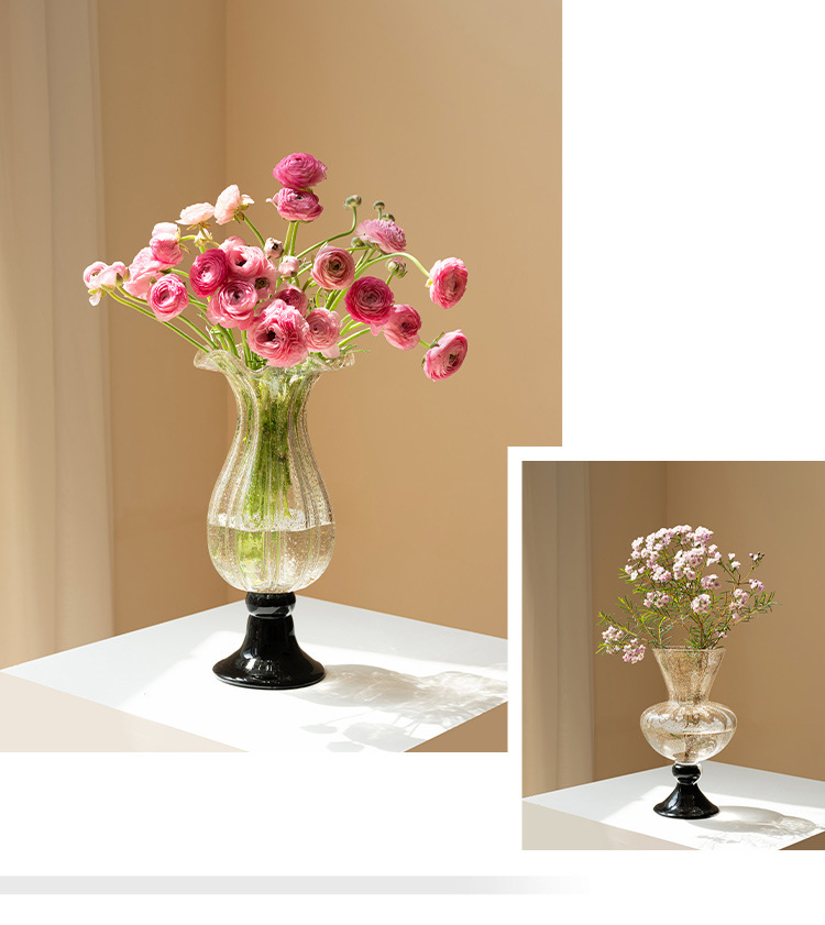 Ornamen vas kaca kuno Prancis, - Lighting Decor For Living Room ulasan dan harga