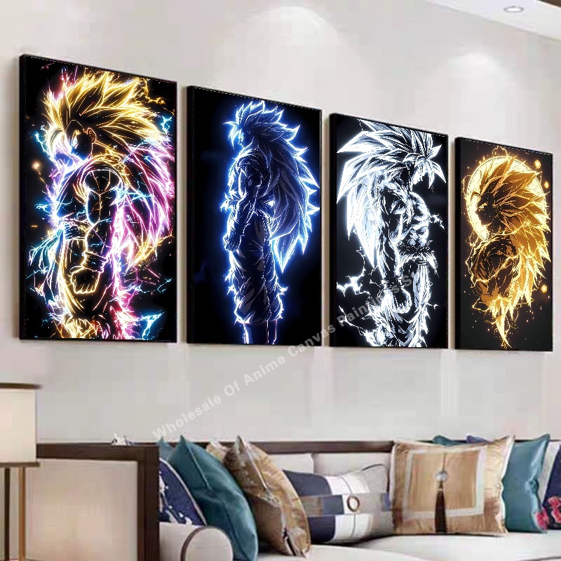 Poster Efek Cahaya Neon Anime  - Lighting Effect Home Decor ulasan dan harga