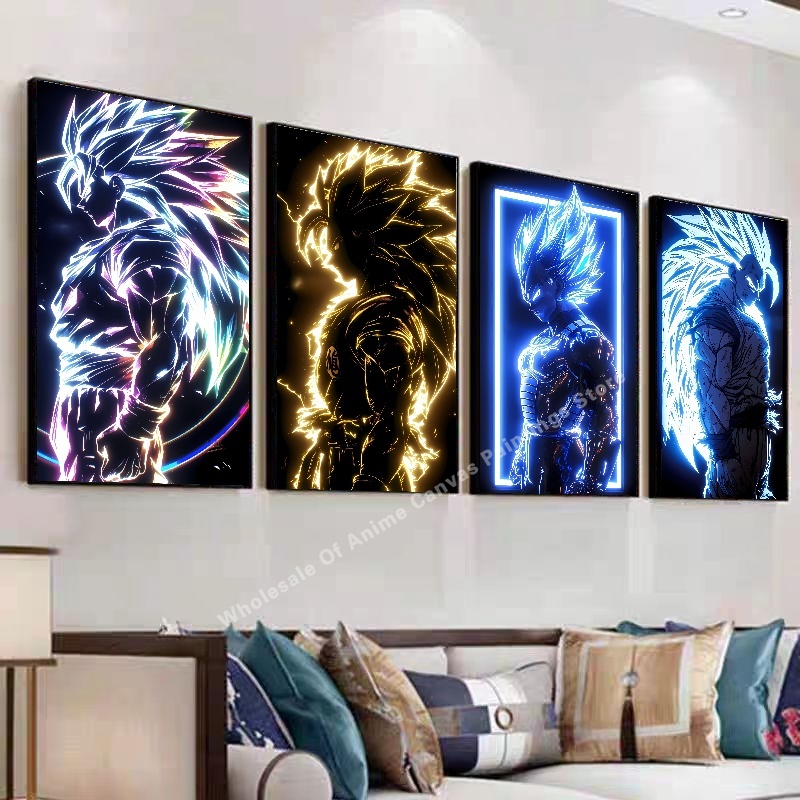 Poster Efek Cahaya Neon Anime  - Lighting Effect Home Decor ulasan dan harga