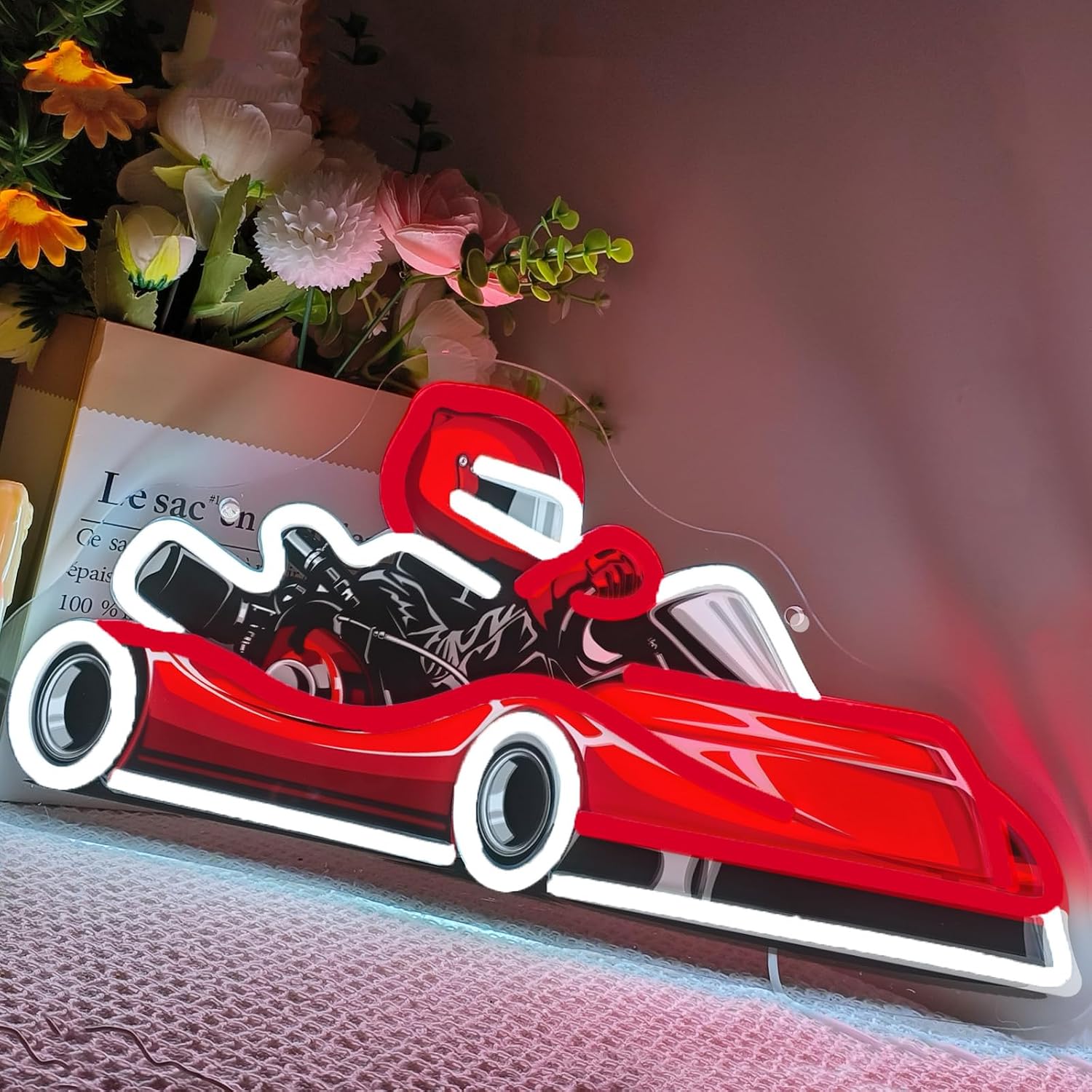 Lampu Dinding LED Neon Go Kart - Decor Kart Lighting ulasan dan harga