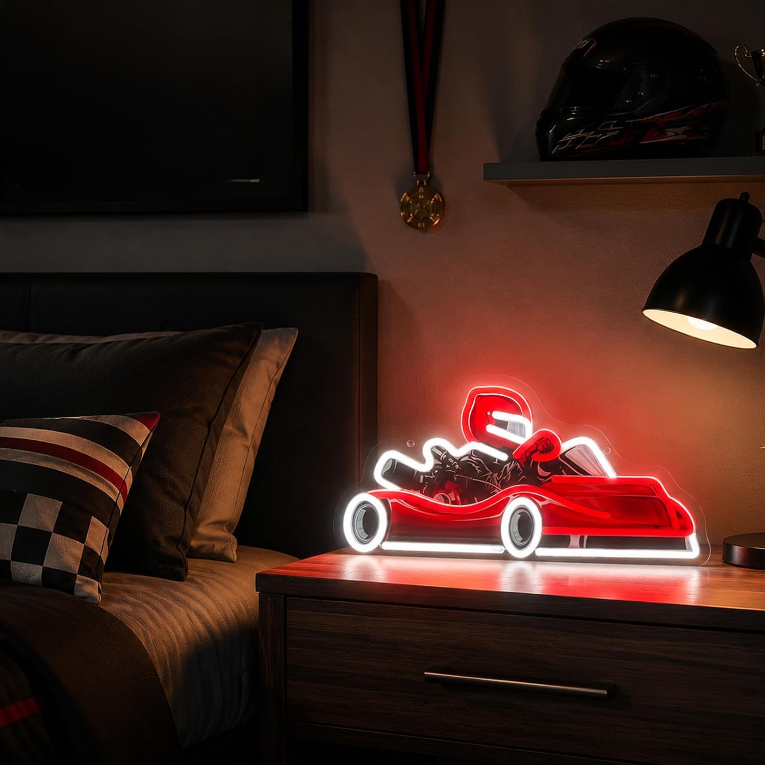 Lampu Dinding LED Neon Go Kart - Decor Kart Lighting ulasan dan harga