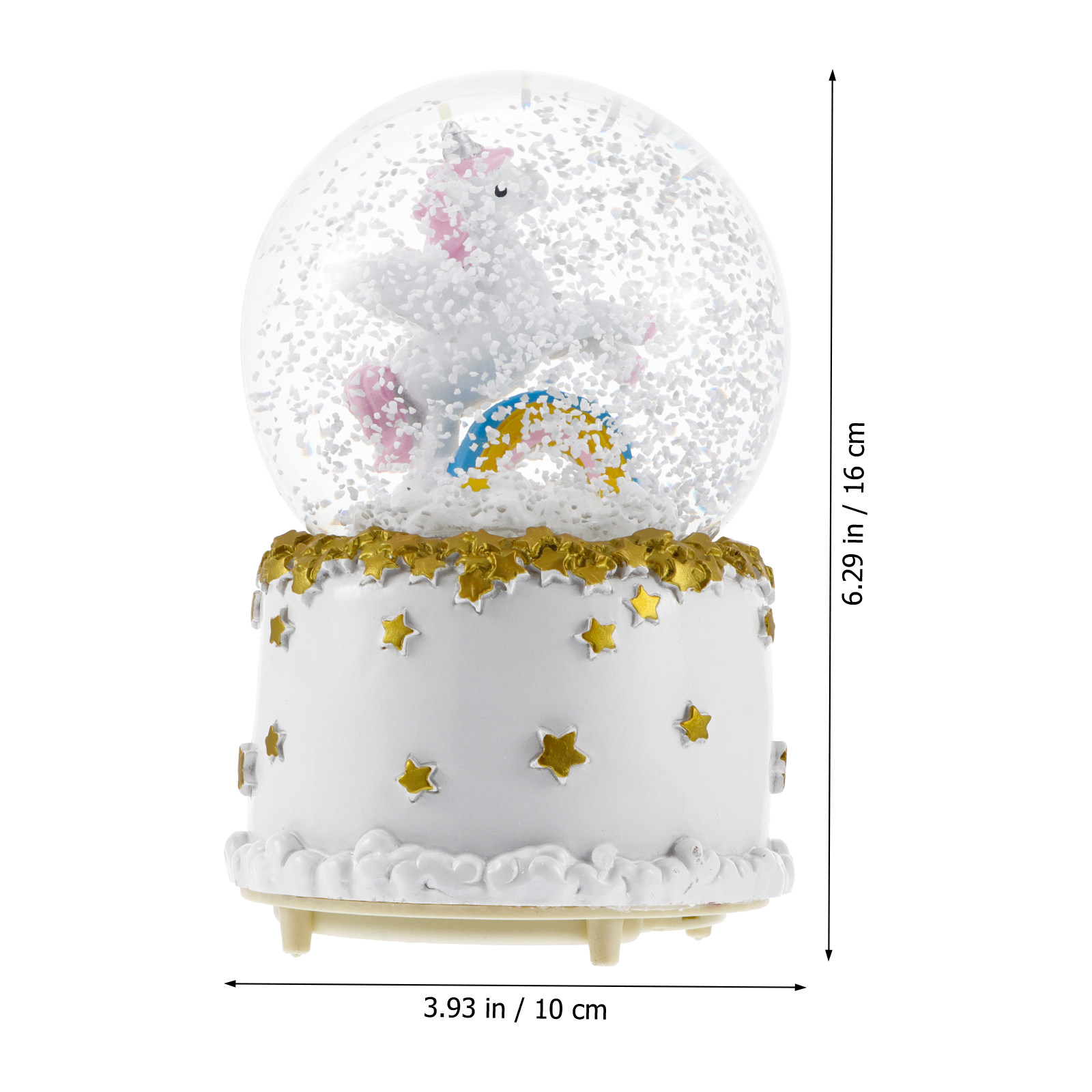1Pcs Kotak Musik Unicorn Krist - Lighting Effect Home Decor ulasan dan harga