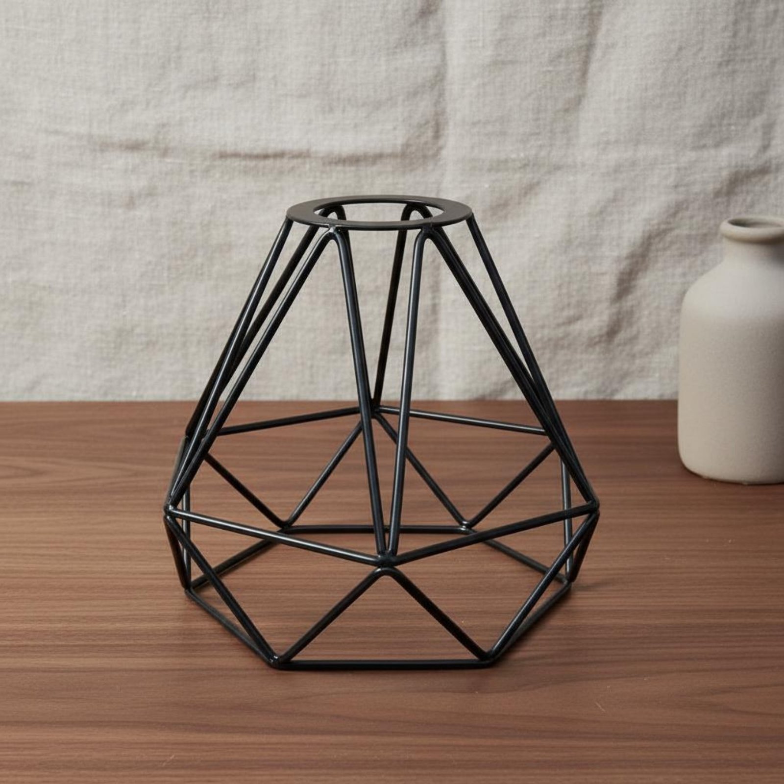 Kap Lampu Kawat Logam Minimali - Geometric Lamp Shade ulasan dan harga
